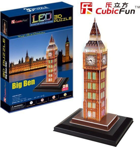 3D-пазл CubicFun Big Ben с подсветкой (Свет) - L501H