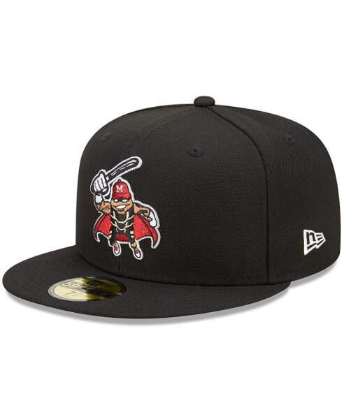 Men's Black Modesto Nuts Marvel x Minor League 59FIFTY Fitted Hat