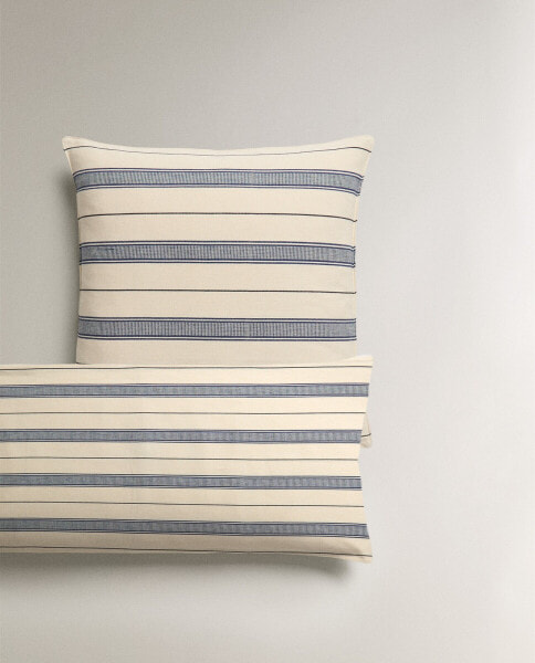 Striped cotton cushion cover x tensira