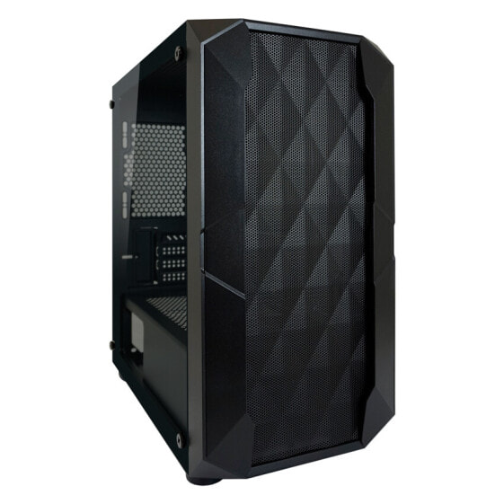 LC-Power Gaming 712MB - Micro Tower - PC - Black - micro ATX - Mini-ITX - Metal - Plastic - Tempered glass - 16 cm