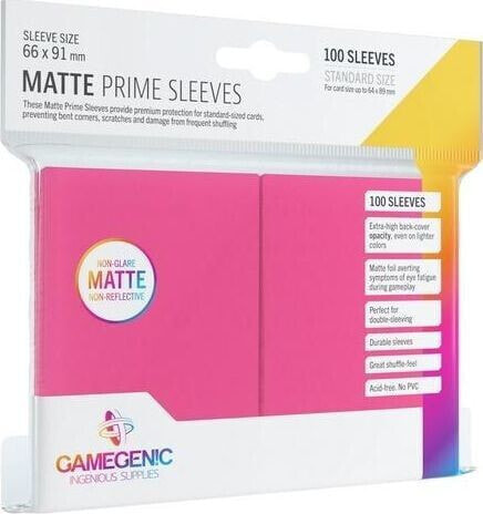 Rebel Gamegenic: Matte Prime CCG Sleeves 66x91mm Pink