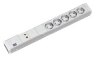 Bachmann 333.002 - 0.44 m - 5 AC outlet(s) - Type F - Plastic - White - Plastic