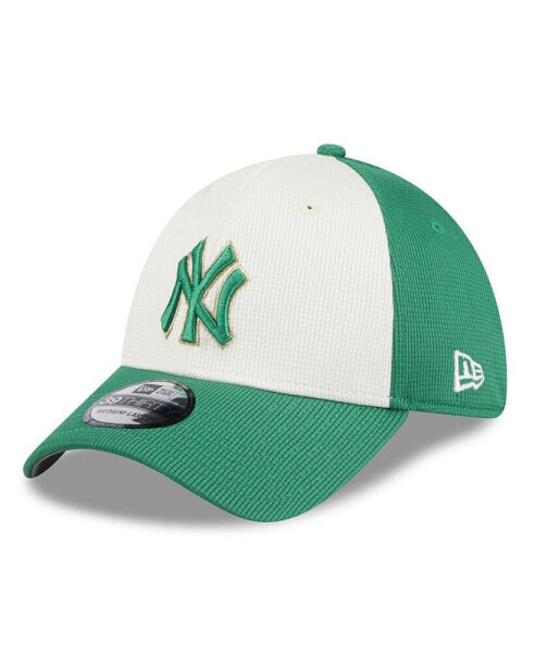 Men's White, Green New York Yankees 2024 St. Patrick's Day 39THIRTY Flex Fit Hat