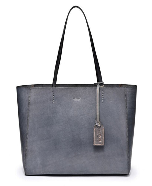 Women's Genuine Leather Out West Tote Bag