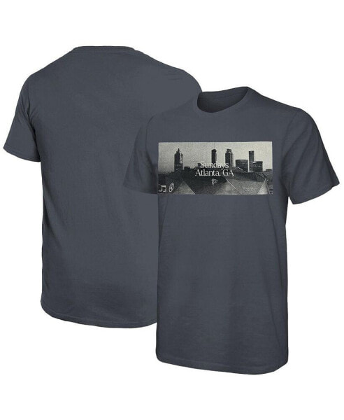 Men's Threads Gray Atlanta Falcons Sundays Skyline T-shirt