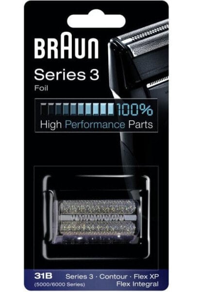Запчасть для машинки для стрижки Braun Series 3 31B - Головка для бритья - 1 шт - Черный - Braun 5414 - 5417 - 5427 - 5443 - 5444 - 5446 - 10 г - 23 мм
