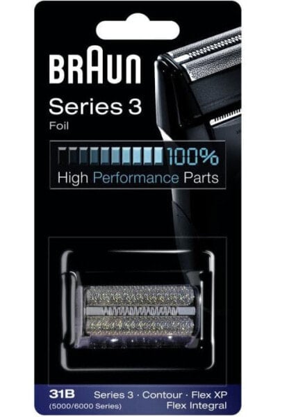 Запасная головка для бритв Braun Series 3 31B - 1 шт - черного цвета.