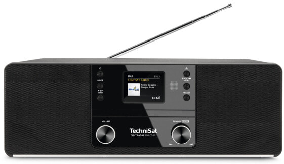 TechniSat DIGITRADIO 370 CD IR - Home audio mini system - Black - 10 W - DAB+ - FM - PLL - UHF - 87.5 - 108 MHz - Spotify
