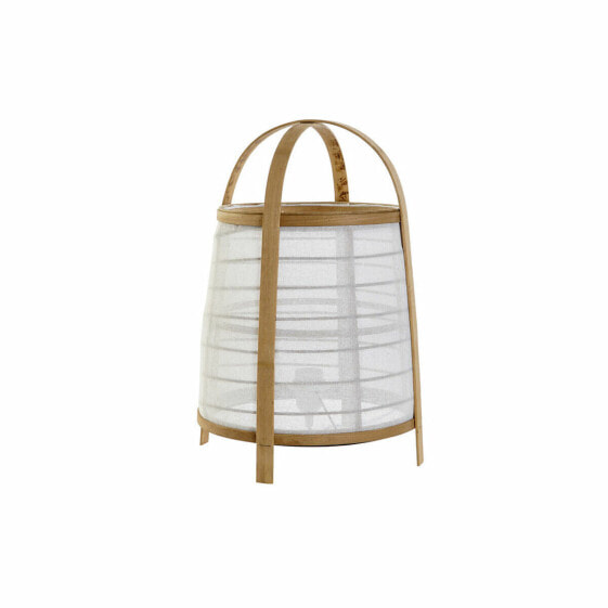 Настольная лампа Декор DKD Home Decor Белый Натуральный Бамбук 40 Вт 220 В 32 x 32 x 45,5 см
