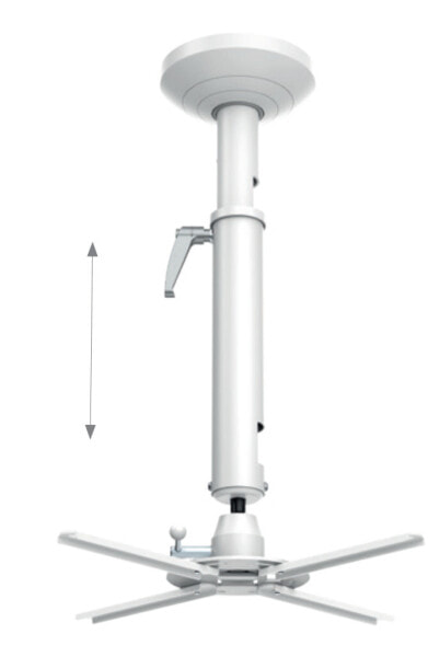 Hagor Beamfix II - Ceiling - 10 kg - Stainless steel - Manual - 520 - 600 mm - 180°