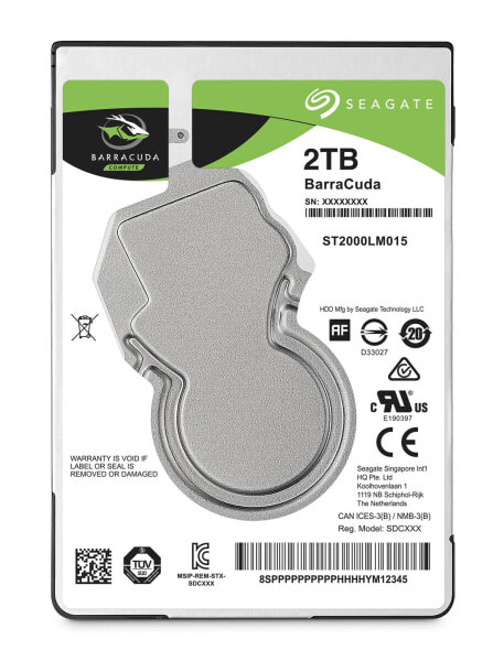 Жесткий диск Seagate Barracuda 2.5" - 2.5" - 2000 GB - 5400 RPM, 2 ТБ