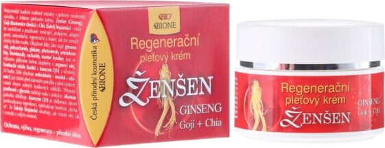 Regenerierende Gesichtscreme mit Ginseng, Goji und Chia