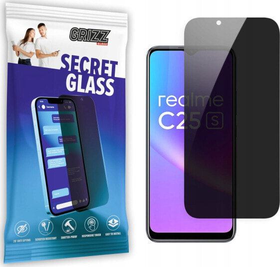 GrizzGlass Szkło prywatyzujące GrizzGlass SecretGlass Realme C25s