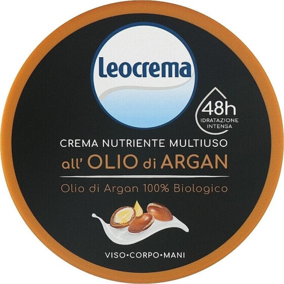 Leocrema Multipurpose Cream Argan Oil - Creme für Gesicht, Körper und Hände mit Arganöl 150 ml