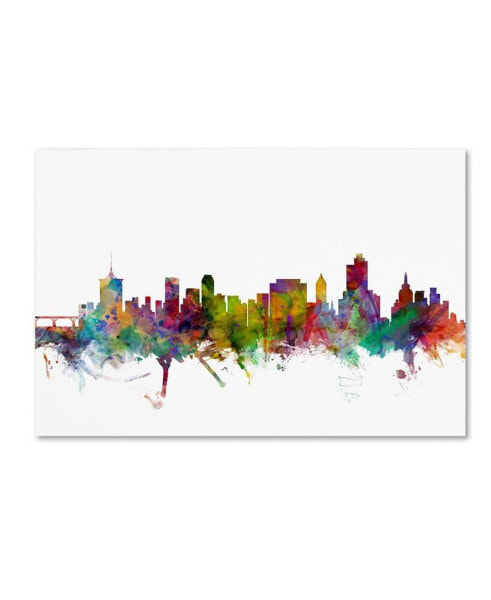 Michael Tompsett 'Tulsa Oklahoma Skyline' Canvas Art - 16" x 24"