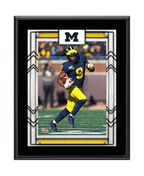 Donovan Peoples-Jones Michigan Wolverines 10.5" x 13" Sublimated Player Plaque