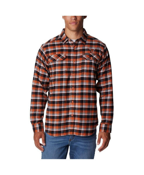 Men's Burnt Orange Texas Longhorns Flare Gun Flannel Long Sleeve Shirt
