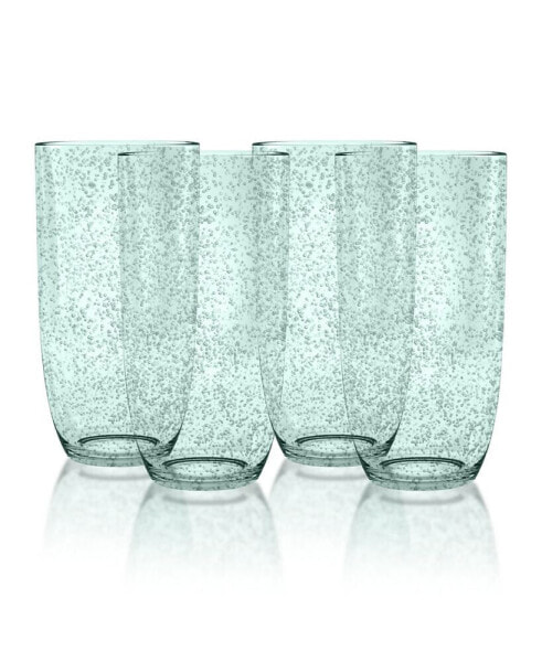Bubble Jumbo Glass Premium Plastic Glasses, Set of 6