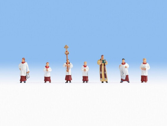 NOCH Priest and Altar Servers - HO (1:87) - Red - White