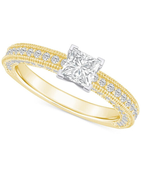 Diamond Princess Engagement Ring (1-1/5 ct. t.w.) in 14k Gold