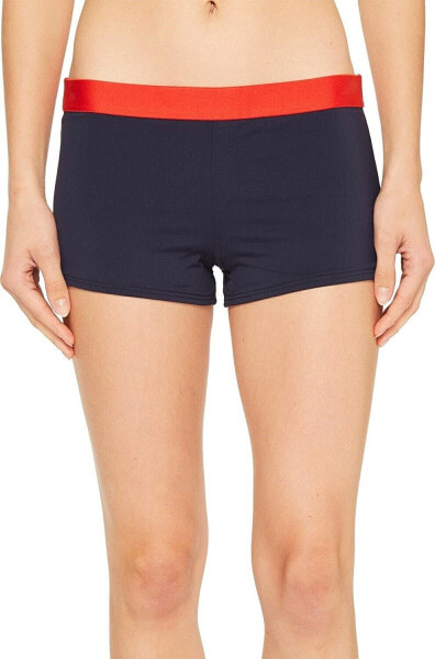 Tommy Hilfiger 242195 Womens Sporty Boy Shorts Swimwear Core Navy Size X-Small