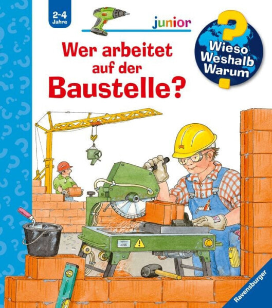 Детская книга Ravensburger WWW JunBd.55: Кто работает на стройке