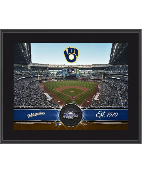 Milwaukee Brewers 10.5" x 13" Sublimated Team Plaque