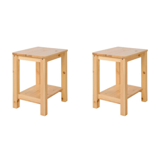 Holzhocker 2er Set 2271