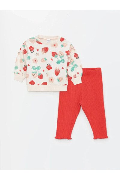 Костюм LC Waikiki Baby Girl Sweatshirt Set.