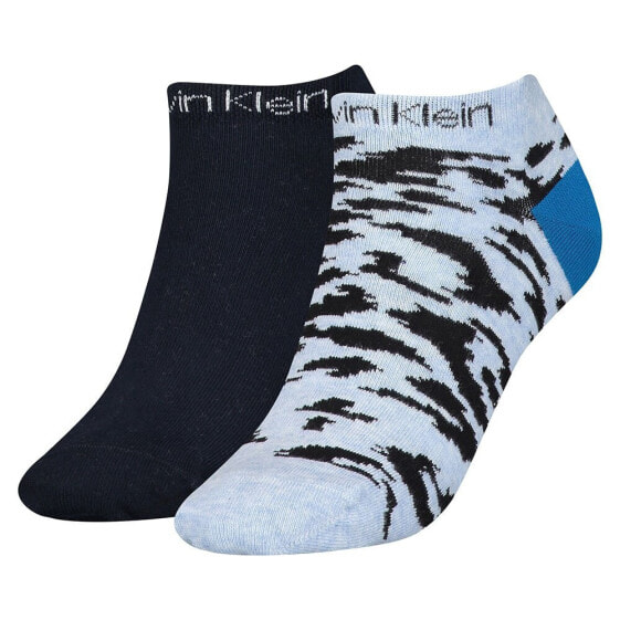 CALVIN KLEIN Sneaker Leopard socks 2 pairs