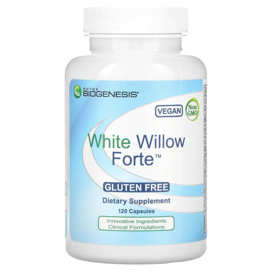 Травяные экстракты Nutra BioGenesis White Willow Forte, 120 капсул