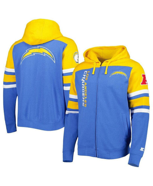 Men's Royal Los Angeles Chargers Extreme Full-Zip Hoodie Jacket