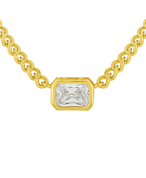 And Now This cubic Zirconia (8.0 ct.t.w.) Curb Chain Necklace