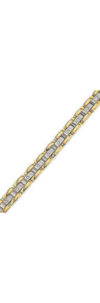 Браслет Macy's Diamond in Stainless Steel and Yellow IP