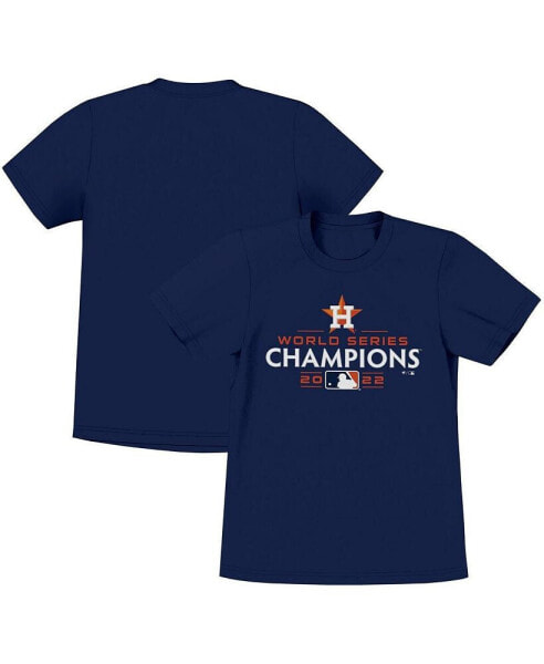 Футболка для малышей Fanatics Houston Astros 2022 World Series Champions Navy Логотип