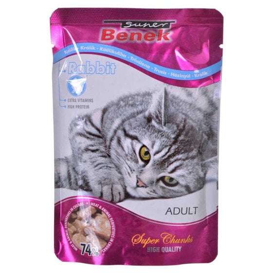 SUPER BENEK Rabbit In Sauce 100g Wet Cat Food