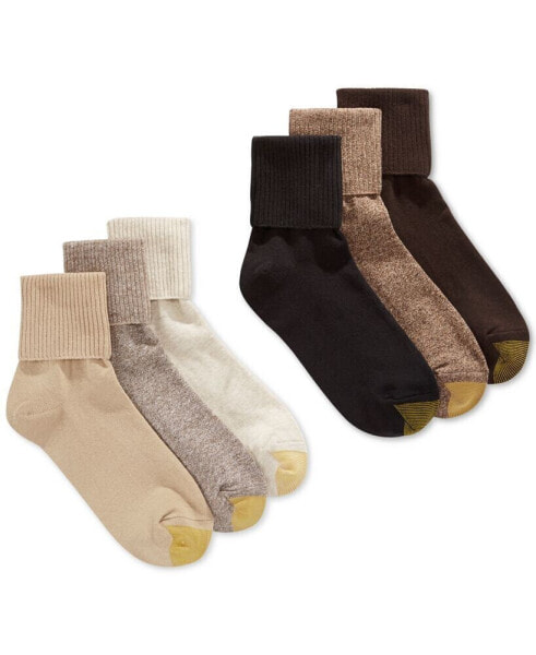 Women's 6-Pack Casual Turn Cuff Socks