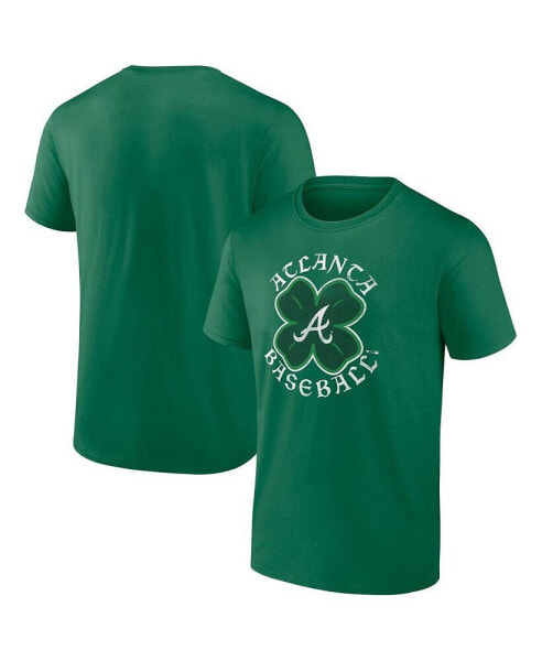 Men's Kelly Green Atlanta Braves Celtic Clover T-shirt