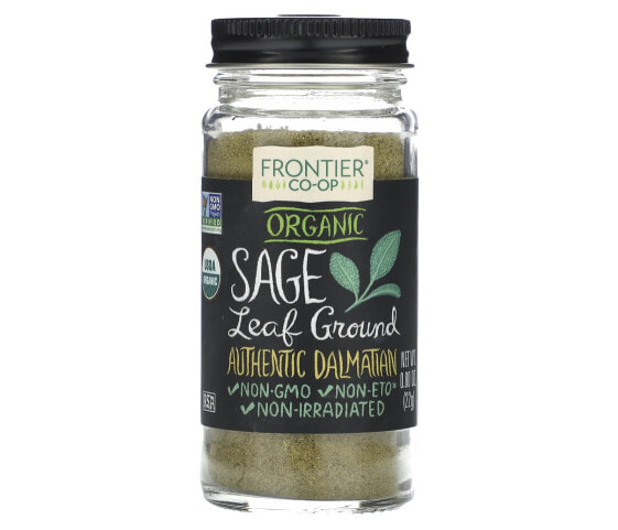 Frontier Co-op, Organic Sage Leaf Ground, 0.8 oz (22 g)