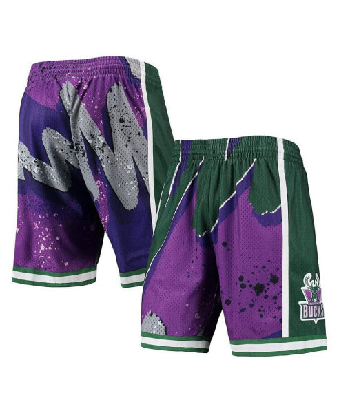 Men's Purple Milwaukee Bucks Hardwood Classics 2000 Hyper Hoops Swingman Shorts