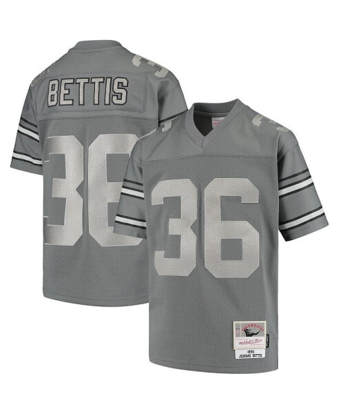Big Boys Jerome Bettis Charcoal Pittsburgh Steelers 1996 Retired Player Metal Replica Jersey