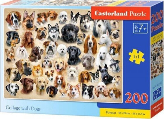 Пазл развивающий Castorland Collage with Dogs 200 элементов