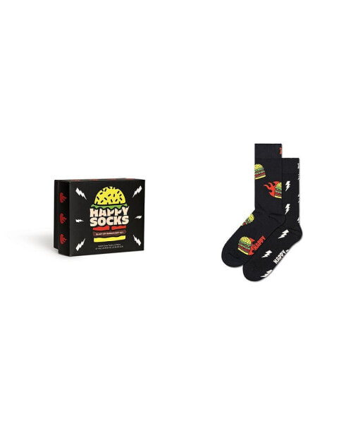 Blast Off Burger Socks Gift Set, Pack of 2