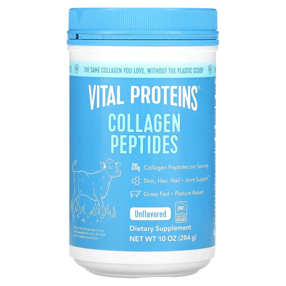 Vital Proteins, Пептиды коллагена, без вкусовых добавок, 284 г (10 унций)