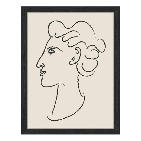 Bild Side Portrait Inspired By Matisse