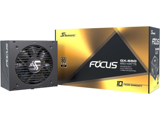 Seasonic FOCUS GX-650, 650W 80+ Gold Full Modular ATX Power Supply PSU