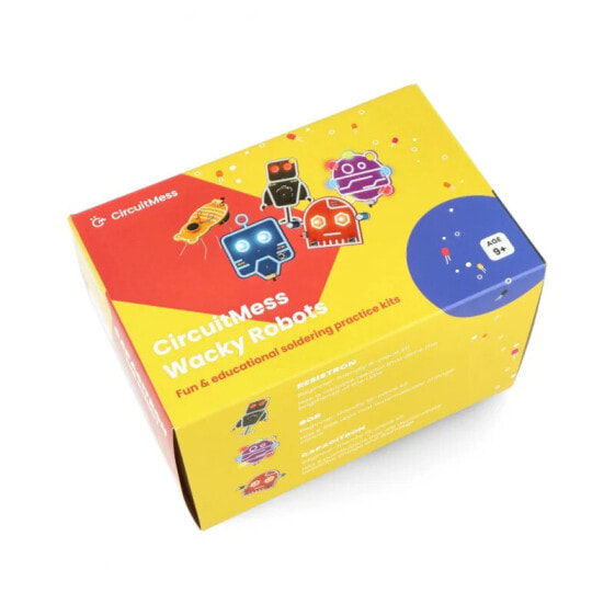 CircuitMess Wacky Robots educational kit for soldering training - 5pcs.