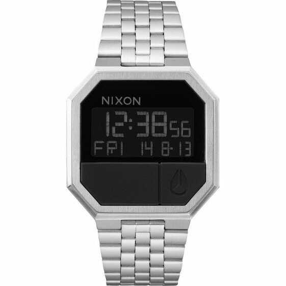 Мужские часы Nixon A158000-00 Чёрный Серебристый
