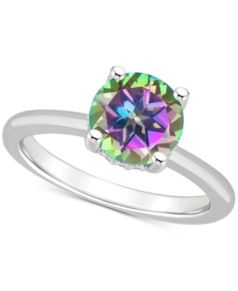 Mystic Topaz Solitaire Ring (2-3/8 ct. t.w.) in Sterling Silver (Also in Pink Topaz)