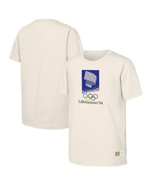 Men's Natural 1994 Lillehammer Games Olympic Heritage T-shirt